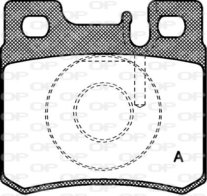 OPEN PARTS Комплект тормозных колодок, дисковый тормоз BPA0282.20